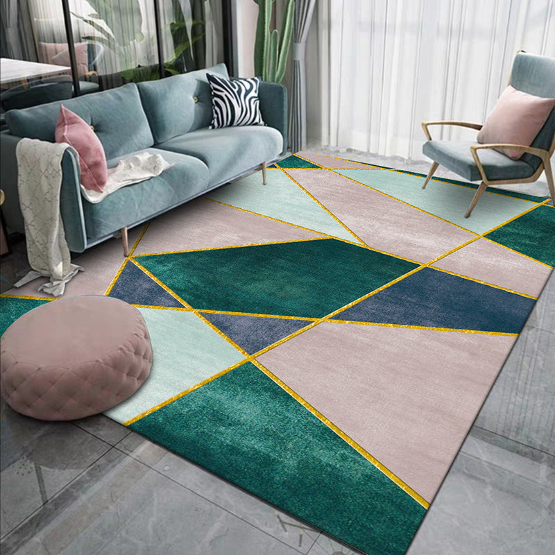 Modern Geometric Washable Non-Slip Rug Noxord