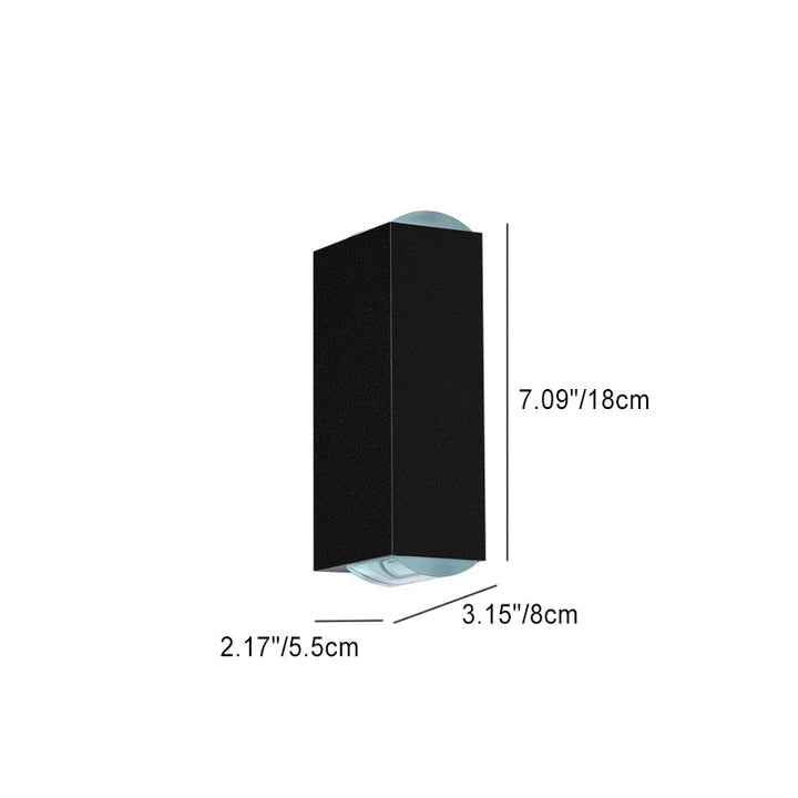 Modern Black Outdoor LED Wall Lamp Kalsten