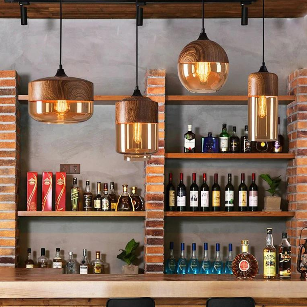 Kalsten | Stylish Scandinavian Wooden Ceiling Lamp - NordLuna