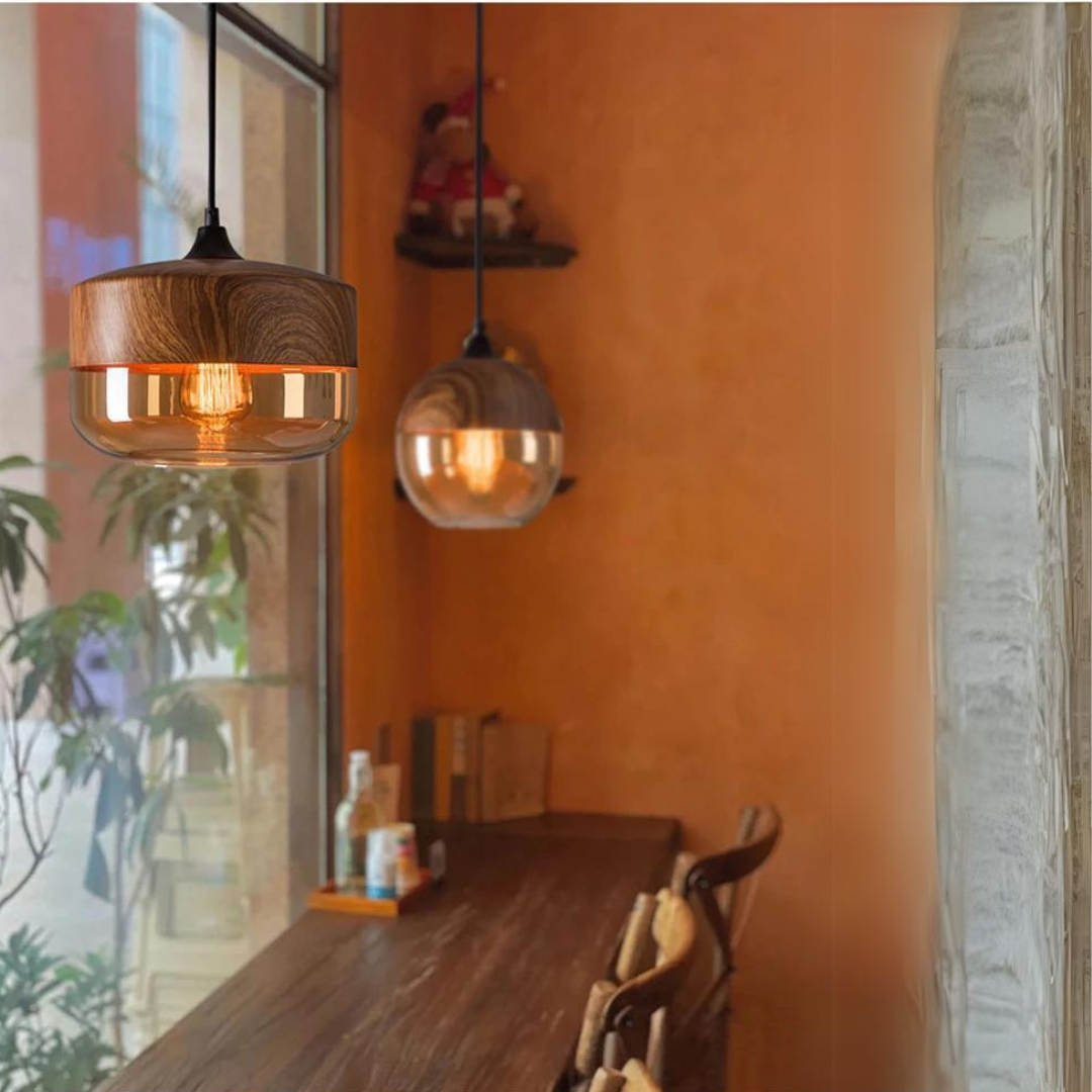 Kalsten | Stylish Scandinavian Wooden Ceiling Lamp - NordLuna