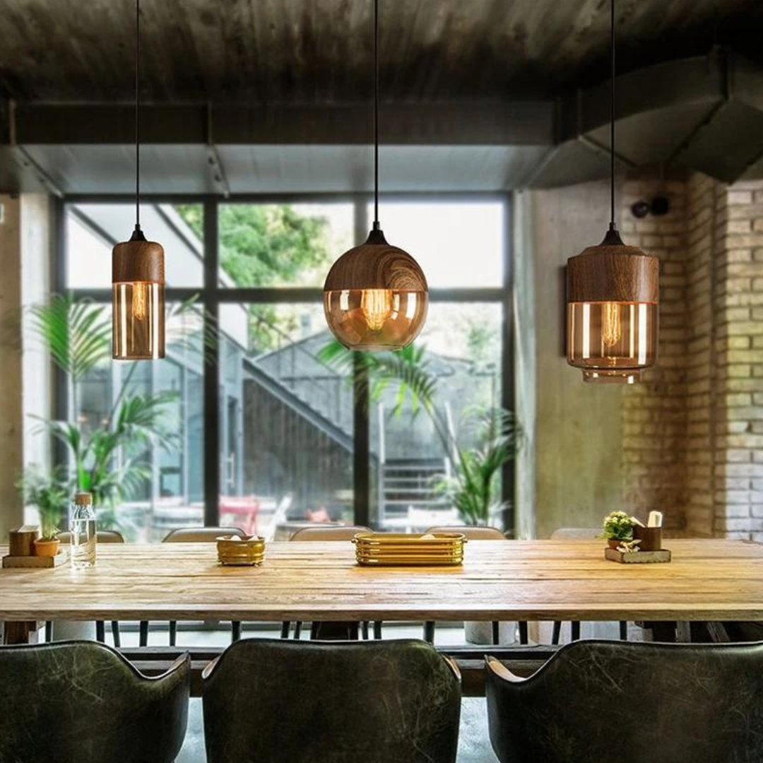 Kalsten | Stylish Scandinavian Wooden Ceiling Lamp - NordLuna