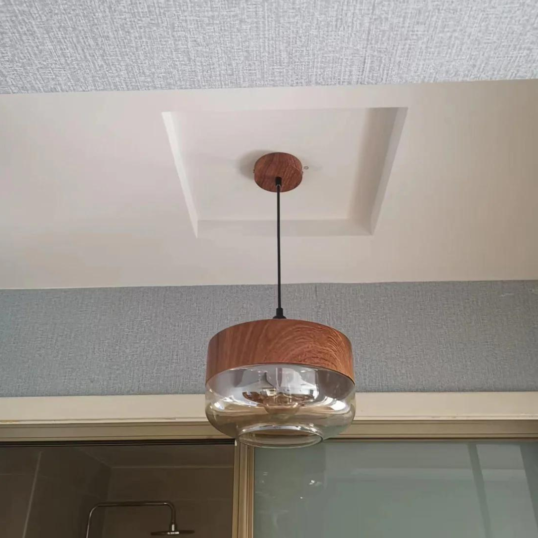 Kalsten | Stylish Scandinavian Wooden Ceiling Lamp - NordLuna