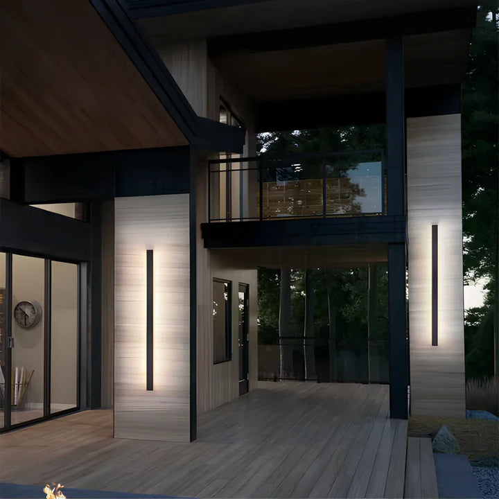 Aluminium Black LED Outdoor Wall Lamp Noxord