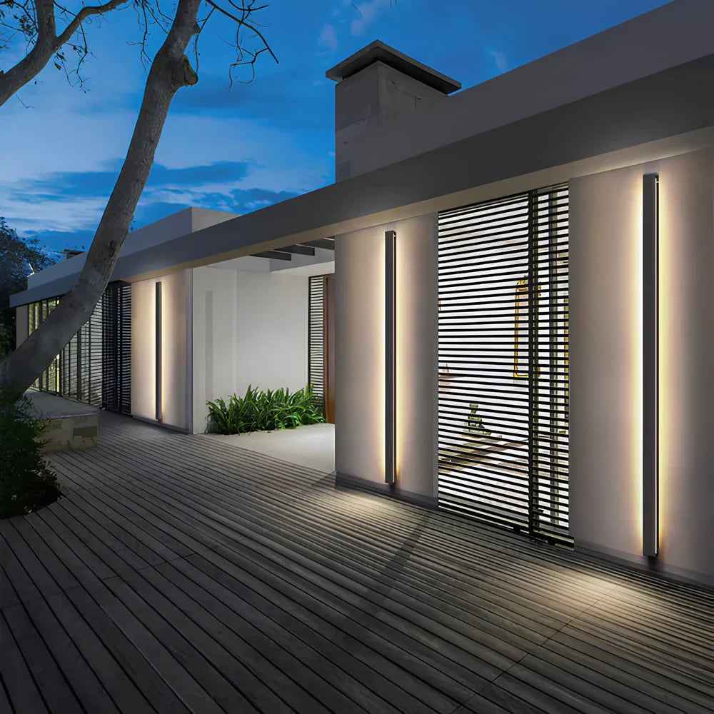 Aluminium Black LED Outdoor Wall Lamp Noxord