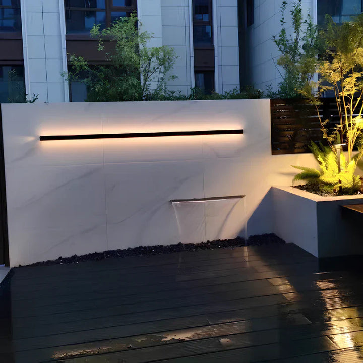 Aluminium Black LED Outdoor Wall Lamp Noxord