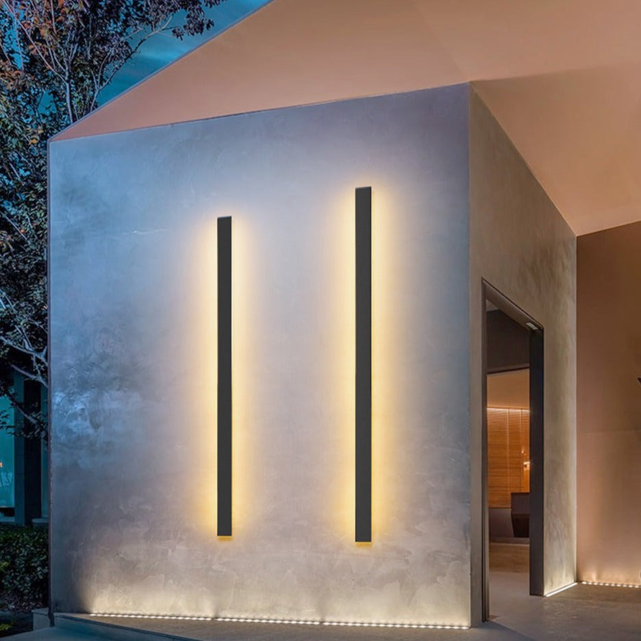 Aluminium Black LED Outdoor Wall Lamp Noxord