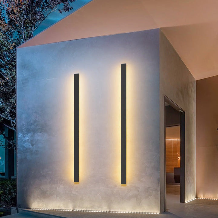Aluminium Black LED Outdoor Wall Lamp Noxord