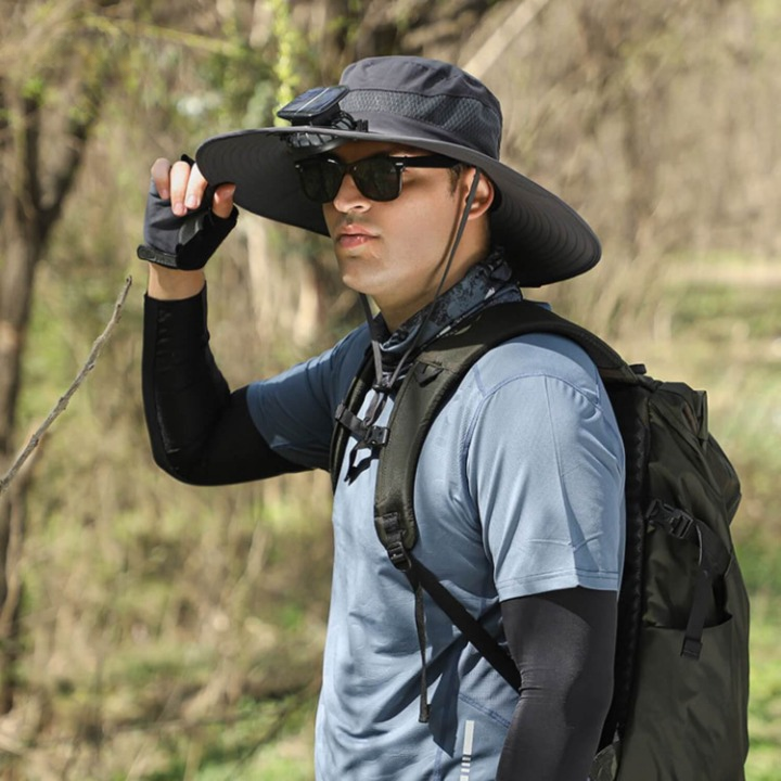 Solar-Powered Hat with Fan and UV Protection - SolarCool VentiHat | Kalsten