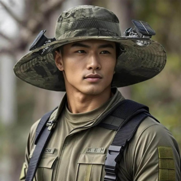 Solar-Powered Hat with Fan and UV Protection - SolarCool VentiHat | Kalsten