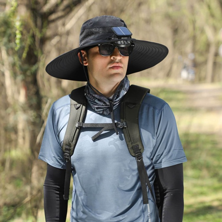 Solar-Powered Hat with Fan and UV Protection - SolarCool VentiHat | Kalsten