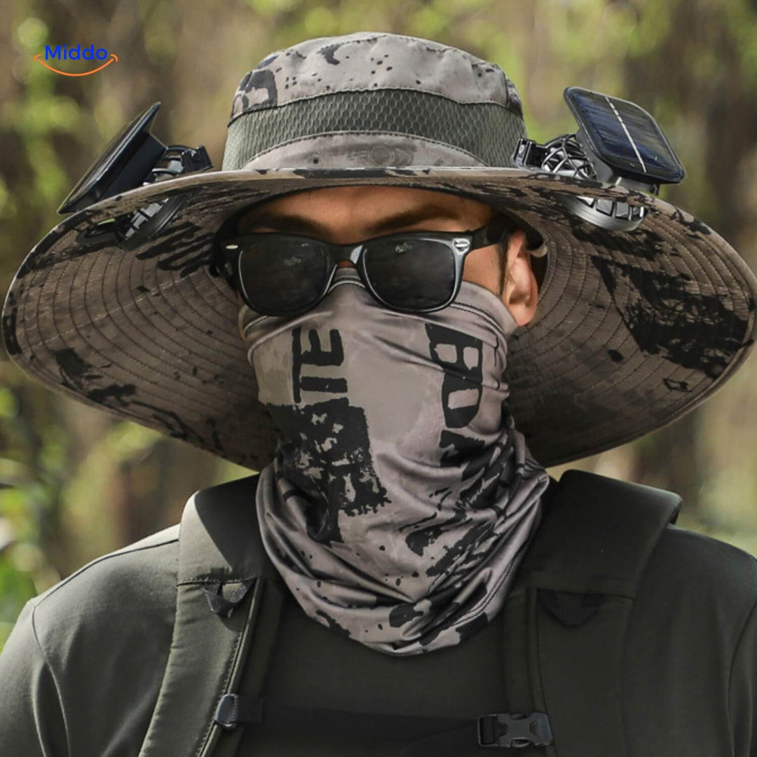 Solar-Powered Hat with Fan and UV Protection - SolarCool VentiHat | Kalsten