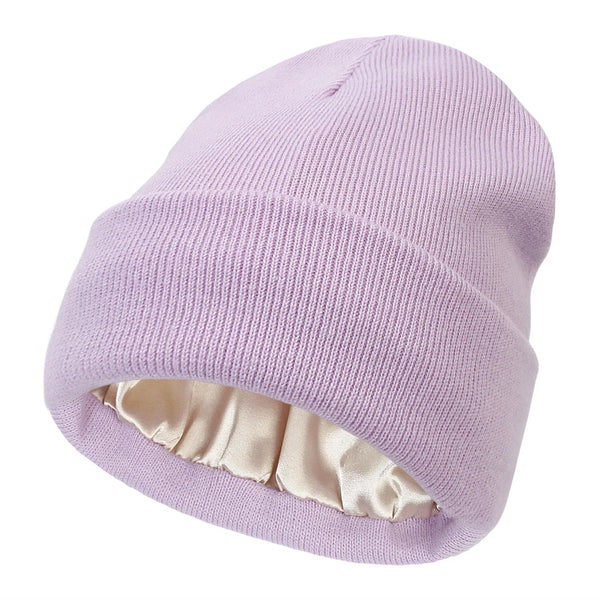 Kalsten | Noor Silk Winter Hat – Wool & Silk – Anti-Frizz Hair Protection