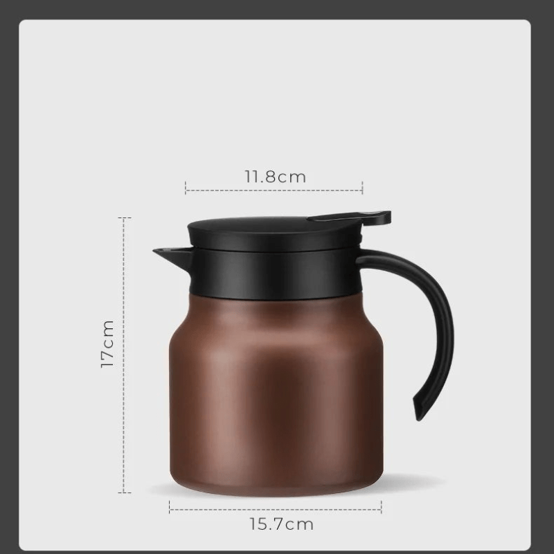 Kalsten | TeaLuxe – Insulated Teapot with Stainless Steel & Ceramic Strainer for Hot or Cold Tea