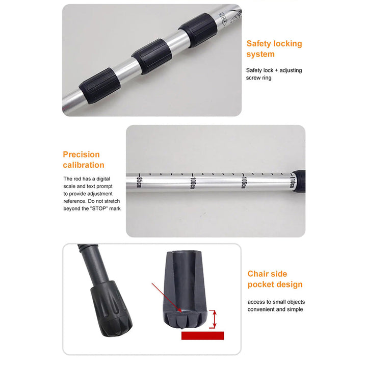 TrekPixin trekking poles adjustable T-grip | Kalsten