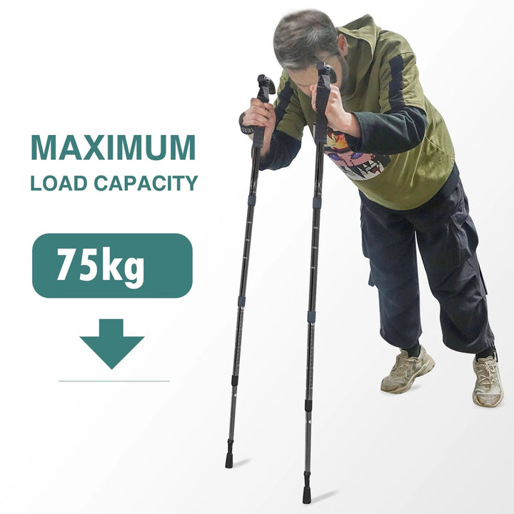 TrekPixin trekking poles adjustable T-grip | Kalsten