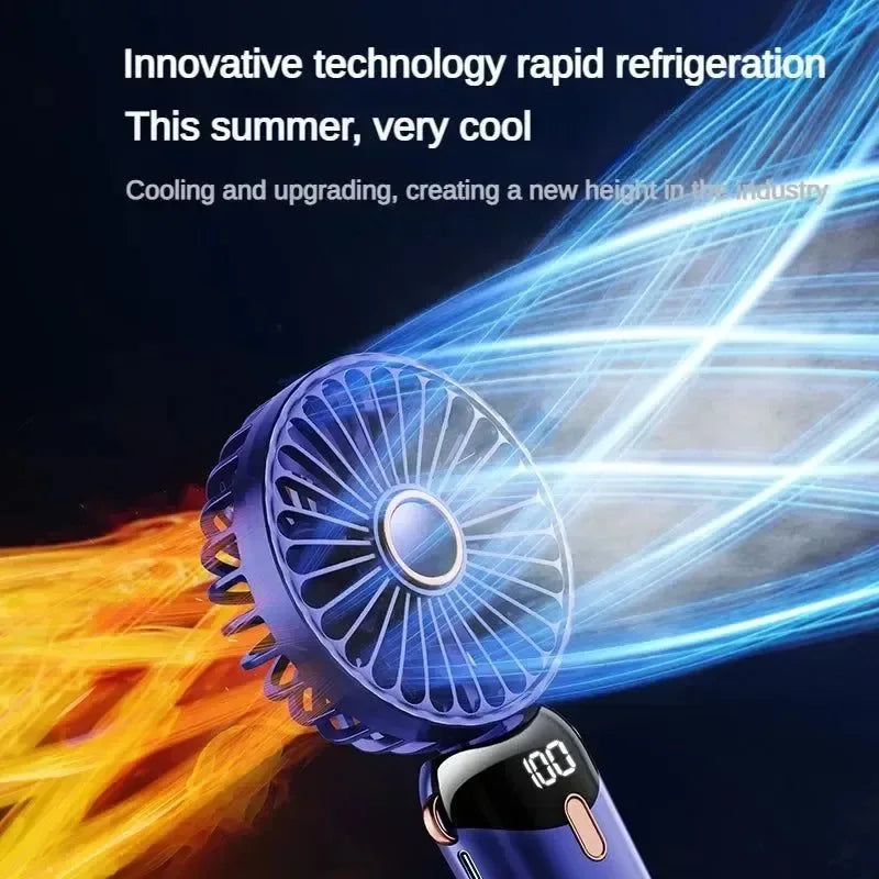 Aromatherapy Handheld Mini Fan – Foldable, Portable & USB Rechargeable | Kalsten