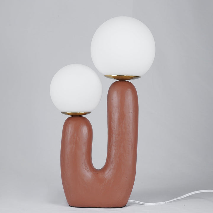 Contemporary Style Table Lamp with Natural Accent | Kalsten