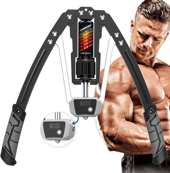 Kalsten | TwisterPro Adjustable Hydraulic Arm Trainer – 10–200 kg Resistance – Upper Body Strength Training for Arms, Chest & Shoulders