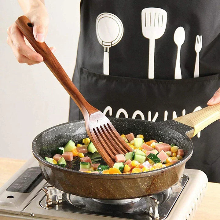 Teak Wood Kitchen Utensil Set