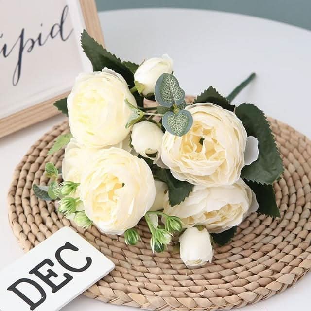 Kalsten | Artificial Peony Bouquet with Blossoms and Buds
