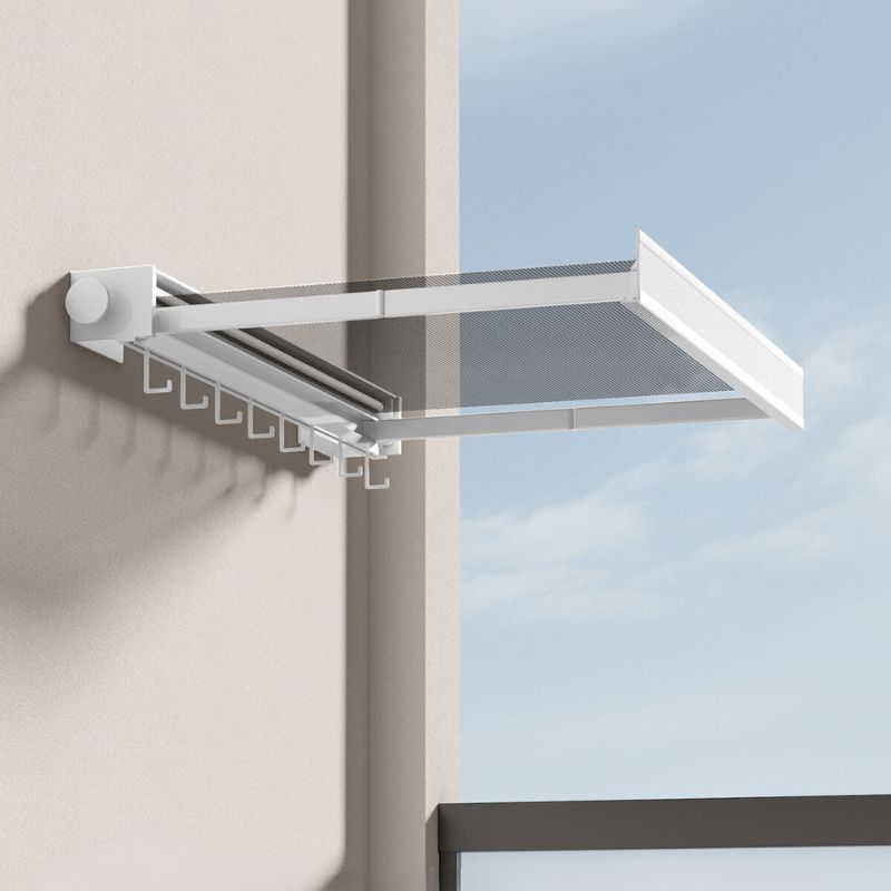 Wall-Mounted Folding Clothes Drying Rack