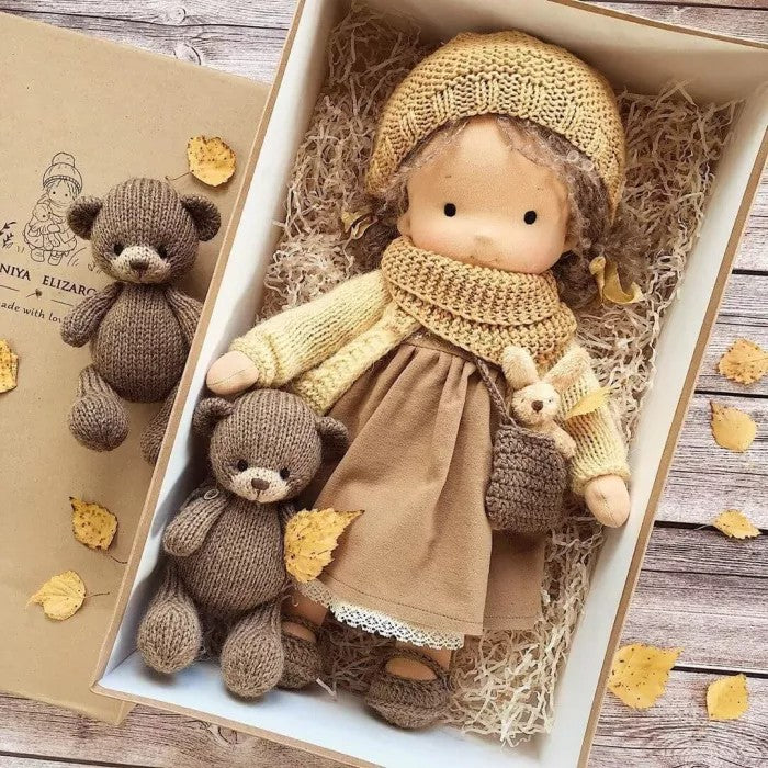 Kalsten | Handmade Waldorf Doll | Soft, Organic Toy for Emotional Development