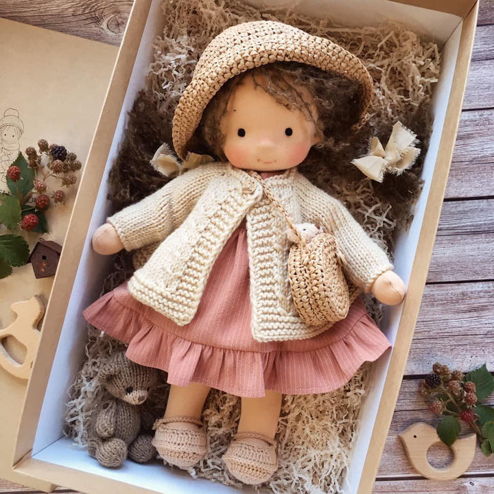 Kalsten | Handmade Waldorf Doll | Soft, Organic Toy for Emotional Development