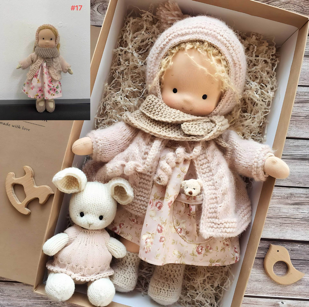 Kalsten | Handmade Waldorf Doll | Soft, Organic Toy for Emotional Development