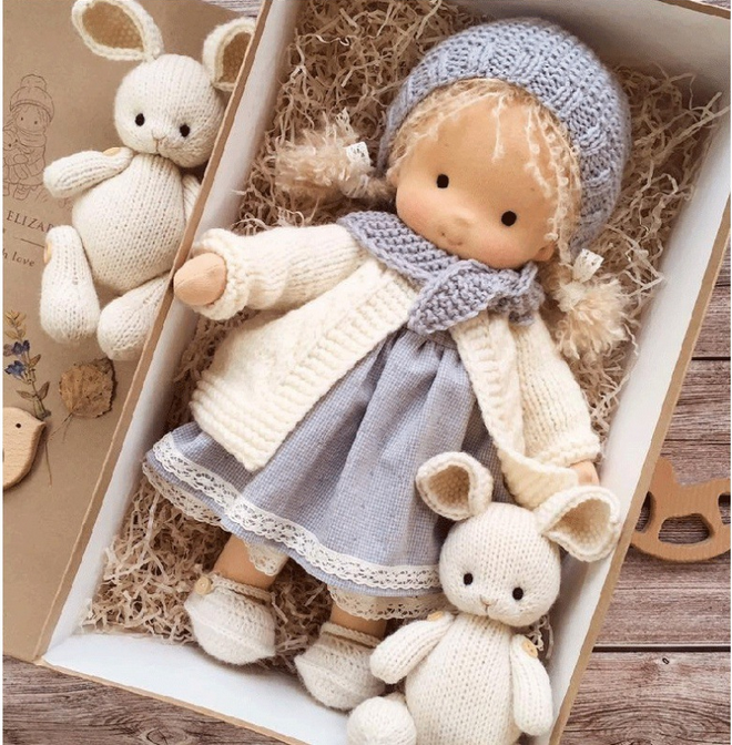Kalsten | Handmade Waldorf Doll | Soft, Organic Toy for Emotional Development