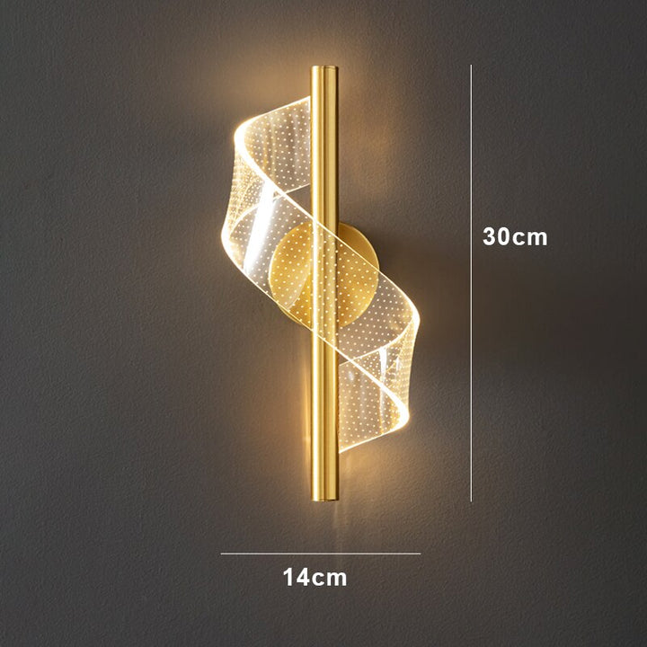 Luxury Glass Wall Lamp with Candle Holder | Kalsten
