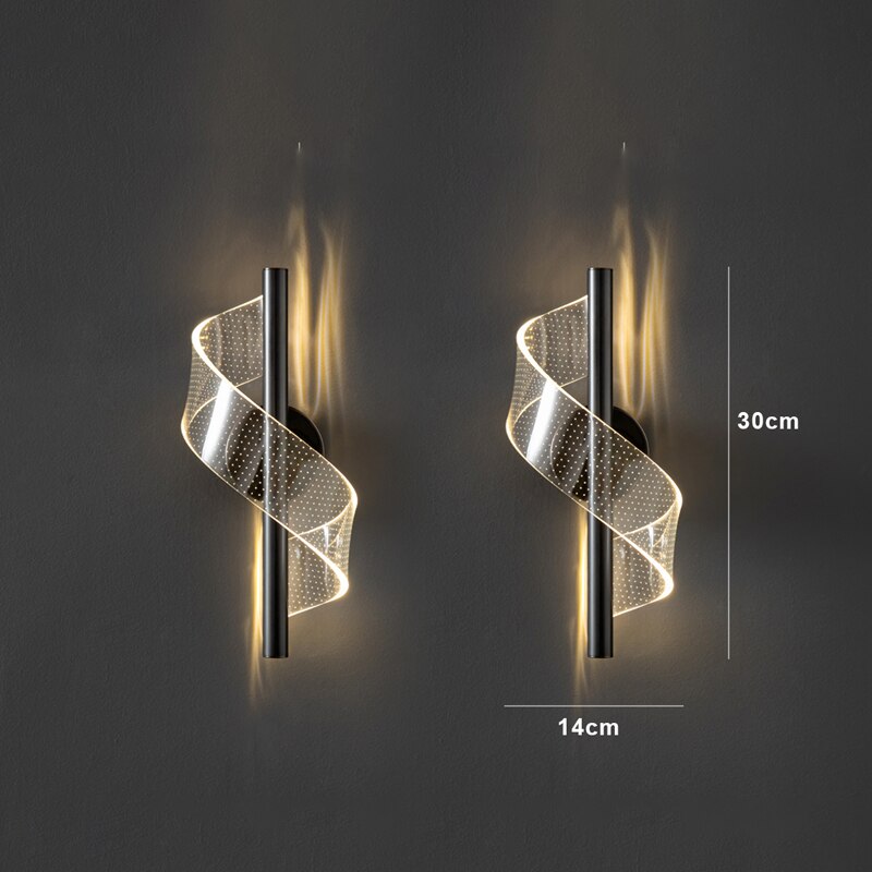 Luxury Glass Wall Lamp with Candle Holder | Kalsten