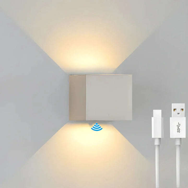 Adjustable Black Cube LED Wall Lamp Noxord