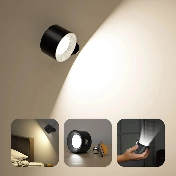 Rechargeable Battery Wall Lamp – 360° Adjustable