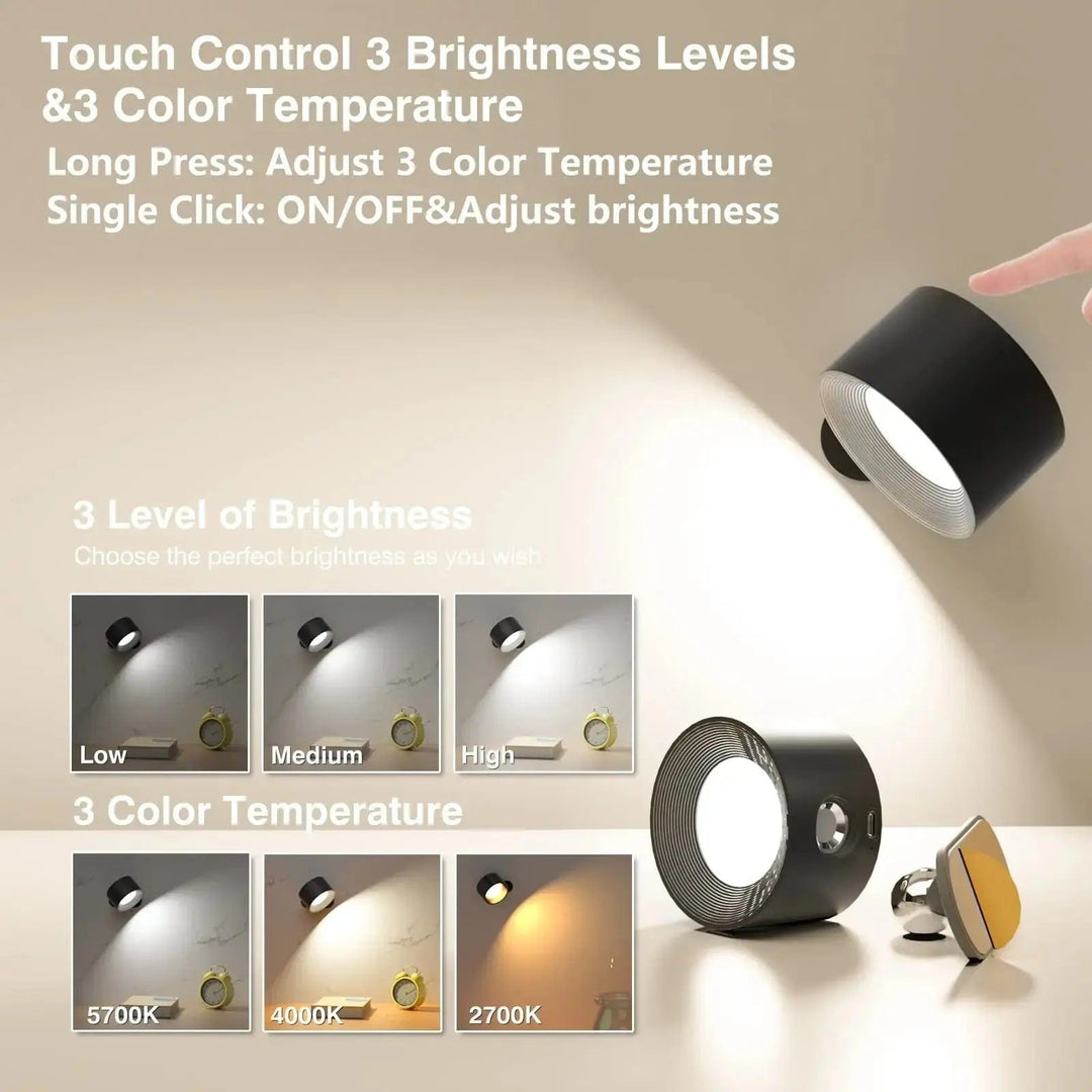 Rechargeable Battery Wall Lamp – Wireless