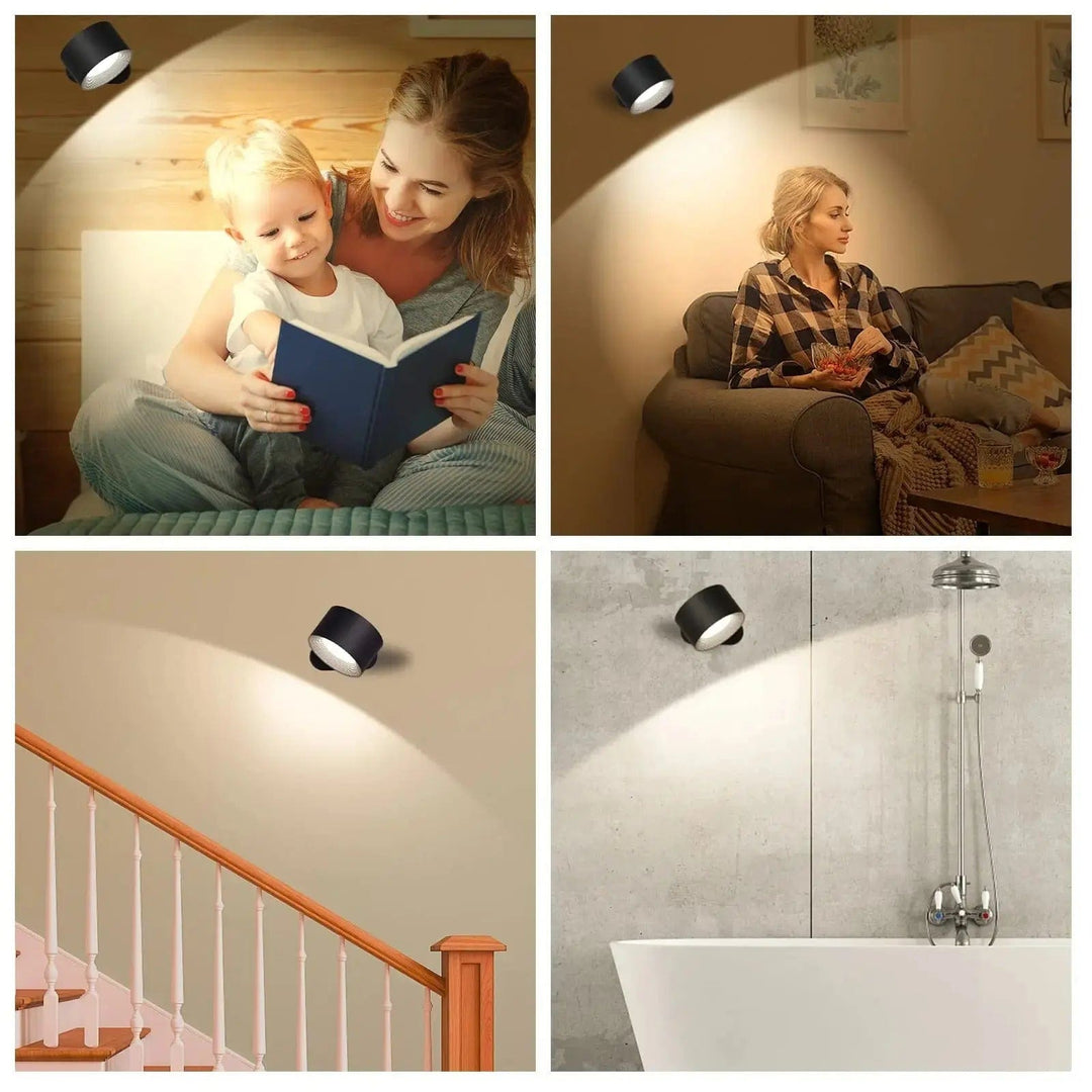 Rechargeable Battery Wall Lamp – 360° Adjustable