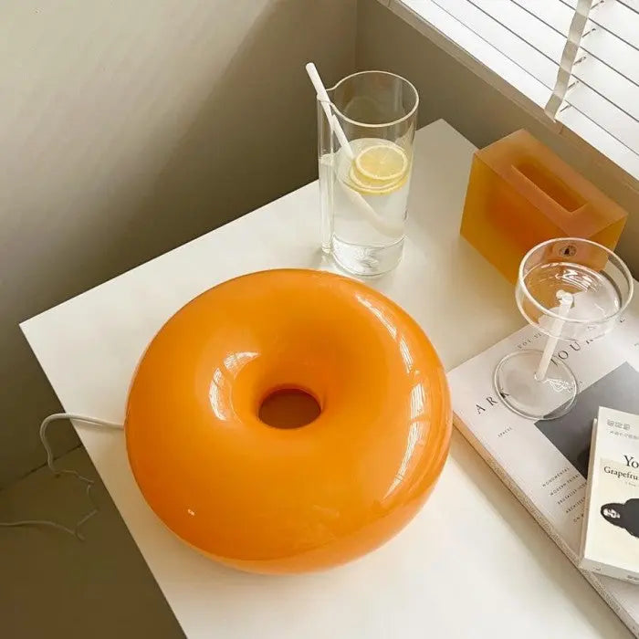 Donut Table Lamp - Donut Shaped Modern LED Table Lamp Noxord