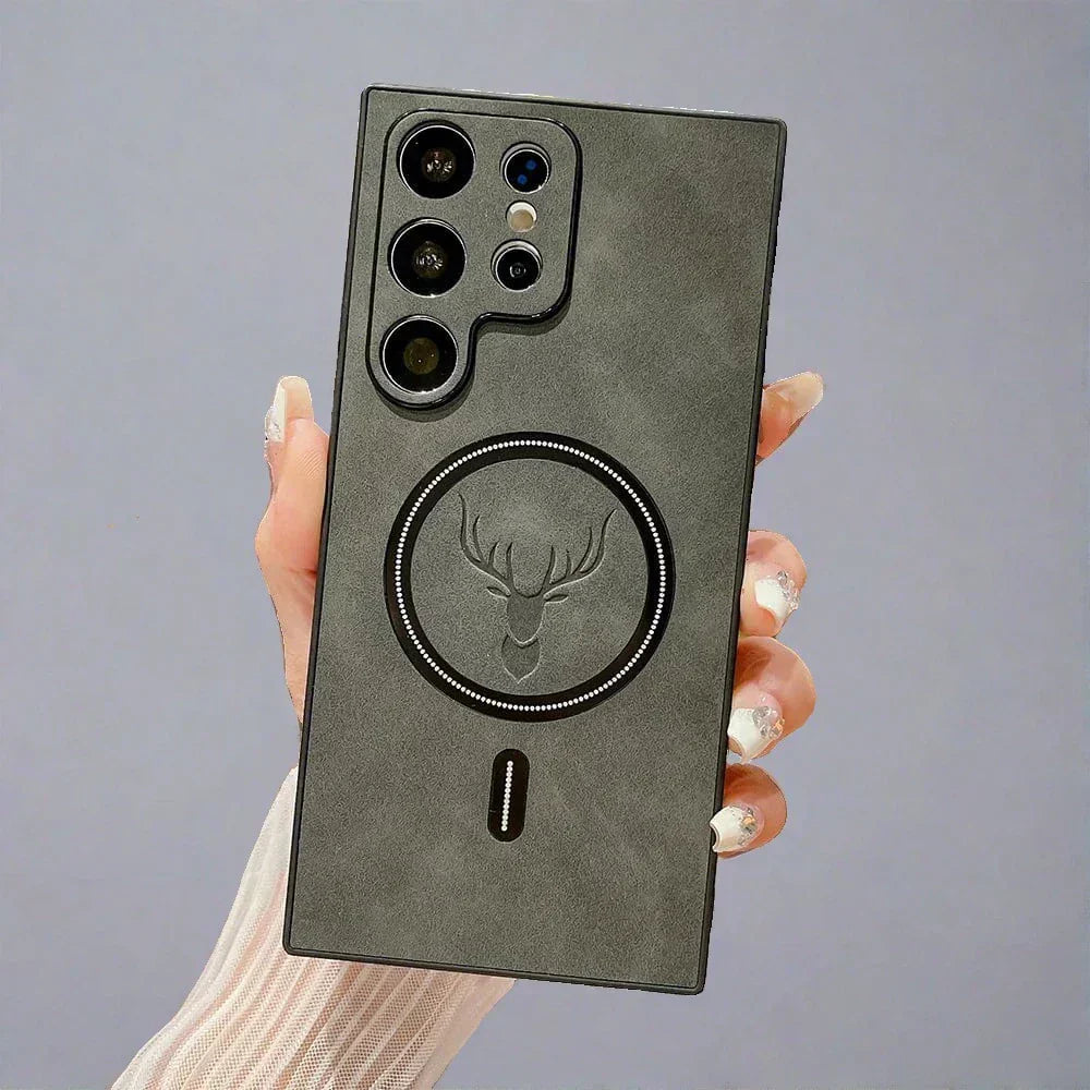 Kalsten | Leather Case for Samsung Phone | Magnetic Wireless Charging Case
