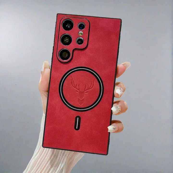 Kalsten | Leather Case for Samsung Phone | Magnetic Wireless Charging Case