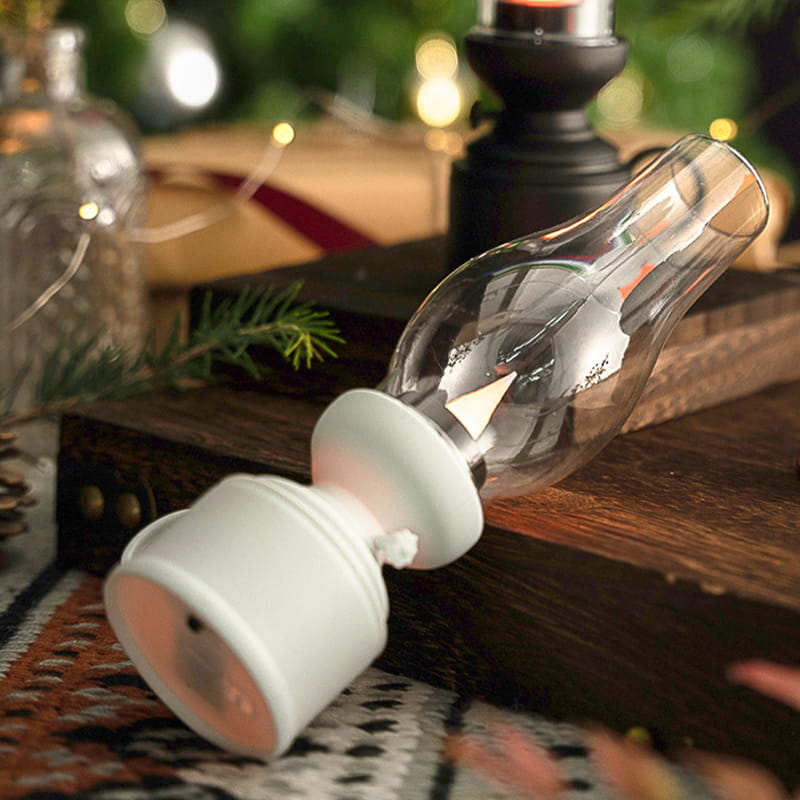 LED Table Lamp with Vintage Lantern Style | Noxord