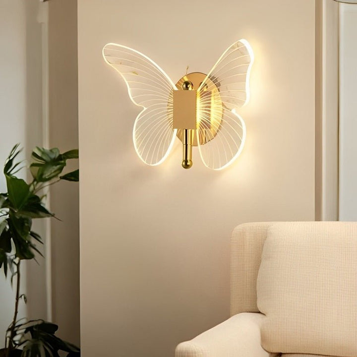 FloraVyne LED Wall Light – Butterfly-shaped design lamp with 3 light modes energy-saving and elegant | Noxord