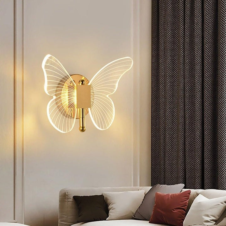 FloraVyne LED Wall Light – Butterfly-shaped design lamp with 3 light modes energy-saving and elegant | Noxord