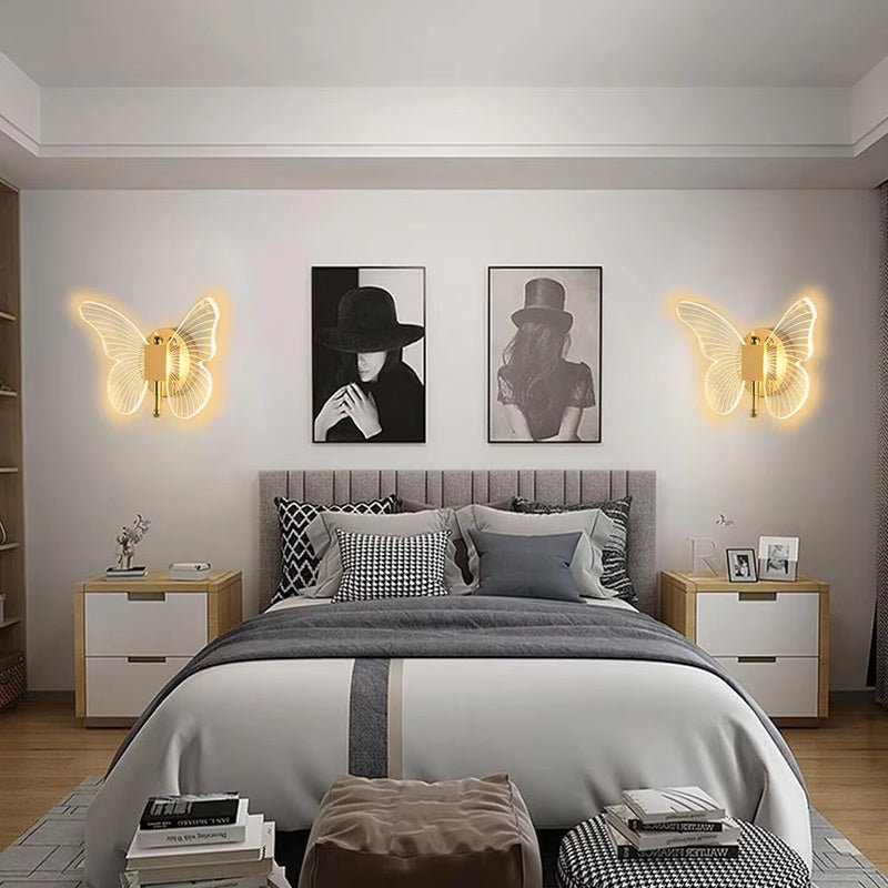 FloraVyne LED Wall Light – Butterfly-shaped design lamp with 3 light modes energy-saving and elegant | Noxord