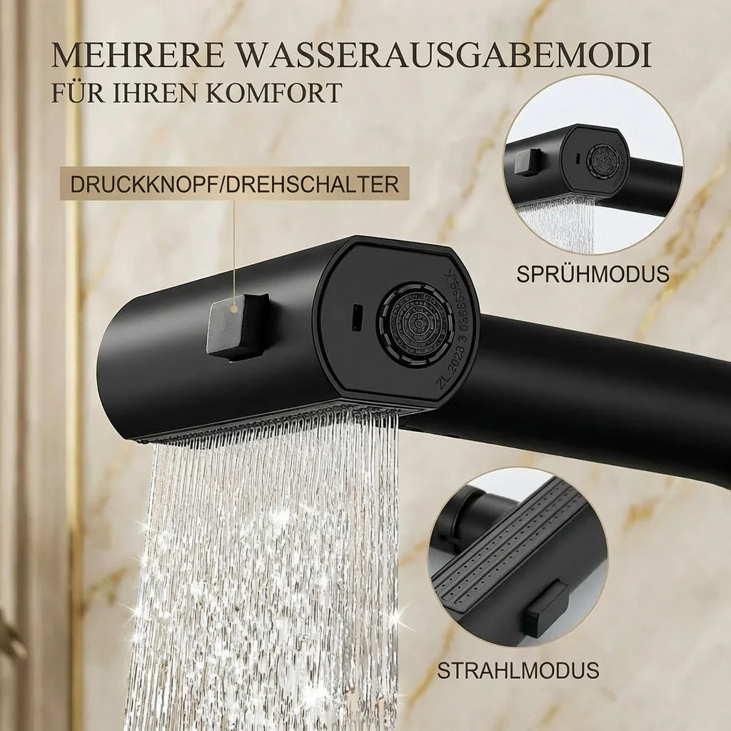 Pull-out kitchen faucet with LED & 5 spray modes | Kalsten