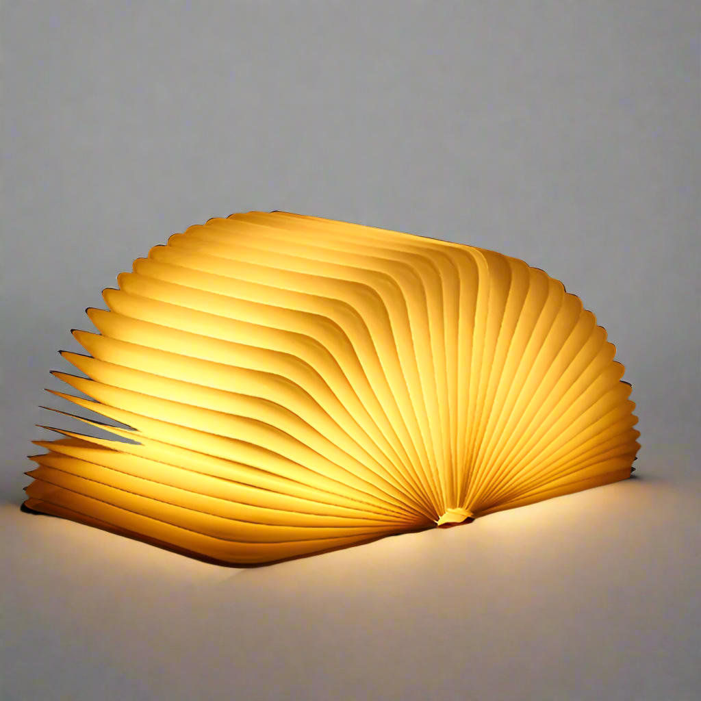 Foldable Wooden LED Book Table Lamp Noxord