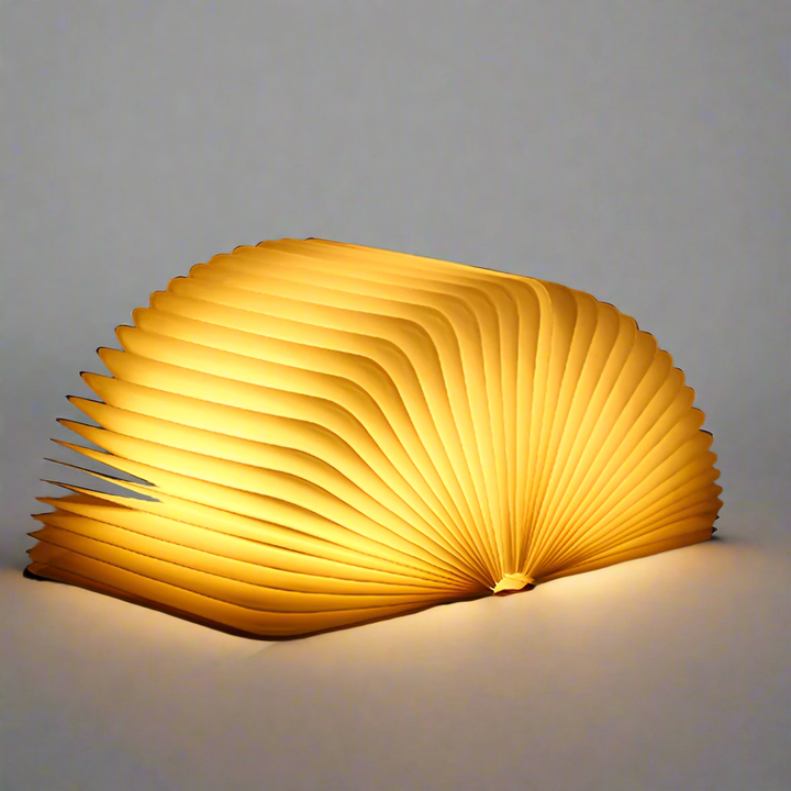 Foldable Wooden LED Book Table Lamp Noxord