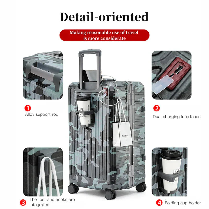 Wide Grip Hard Shell Suitcase - Zagreb | Kalsten