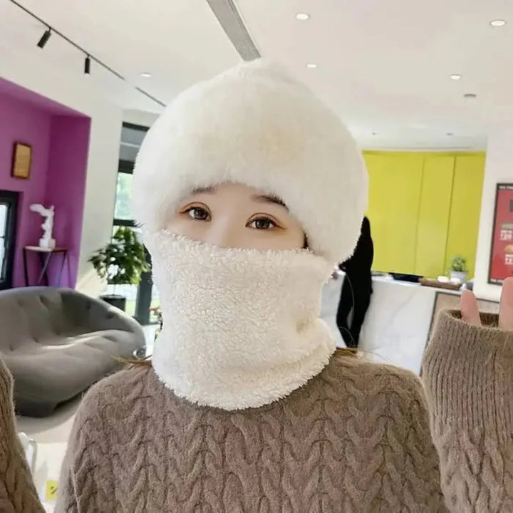Winter Faux Fur Hat Scarf Set Noxord