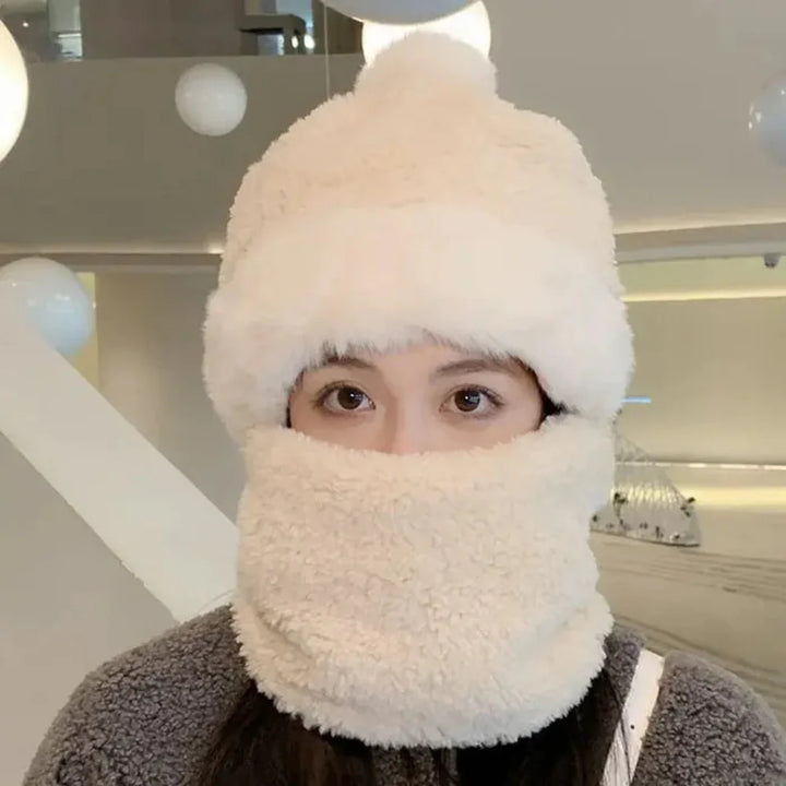 Winter Faux Fur Hat Scarf Set Noxord