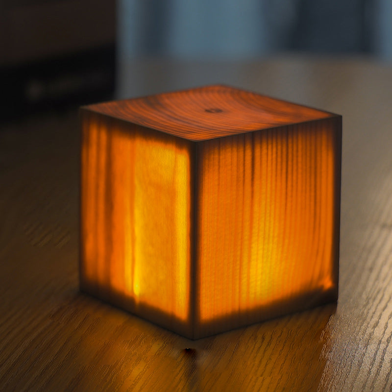 Table Lamp with Touch Control Wood Finish | Kalsten