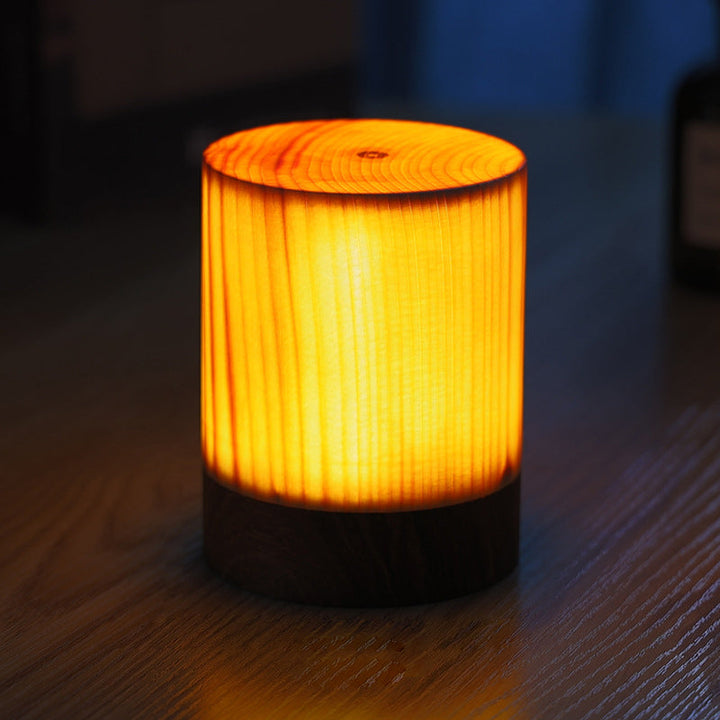 Wood Finish Touch Control Table Lamp Kalsten
